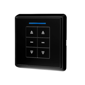 Controle de Parede 2 Canais Preto